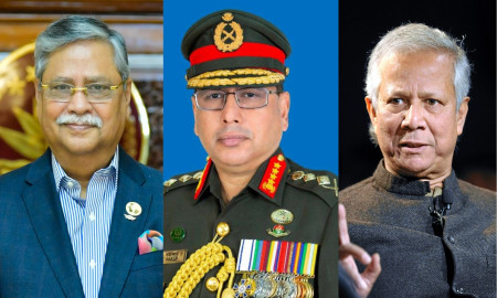Army General Meets President and Chief Adviser