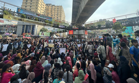 Students Block Mirpur Demanding Justice for Gang Rape of BUP Student