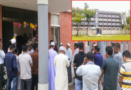 শেরপুর সরকারি কলেজের ছাত্রীনিবাসের উদ্বোধন