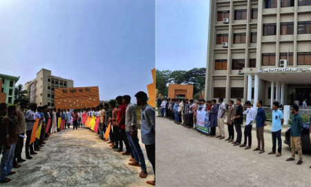 সাম্য হত্যার প্রতিবাদে নজরুল বিশ্ববিদ্যালয়ে ছাত্রদলের দুই গ্রুপের আলাদা কর্মসূচি