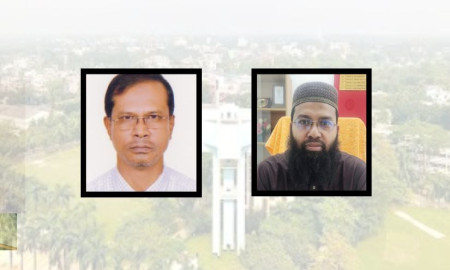 ডুয়েট শিক্ষক সমিতির সভাপতি ড. খসরু মিয়া, সম্পাদক ড. কাজী রফিকুল ইসলাম