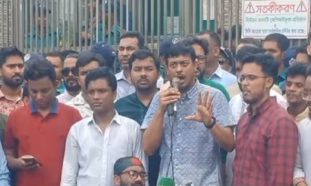 নির্বাচন ভবনের সামনে এনসিপির বিক্ষোভ সমাবেশ সমাপ্ত