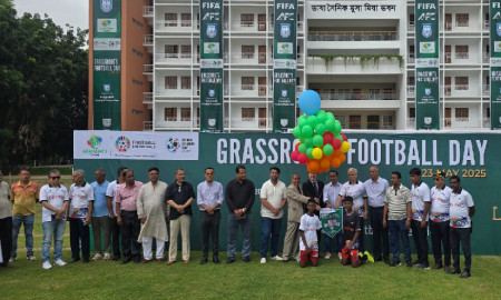তৃণমূল পর্যায় থেকে ফুটবল উন্নয়নে বদ্ধপরিকর বাফুফে: তাবিথ আওয়াল