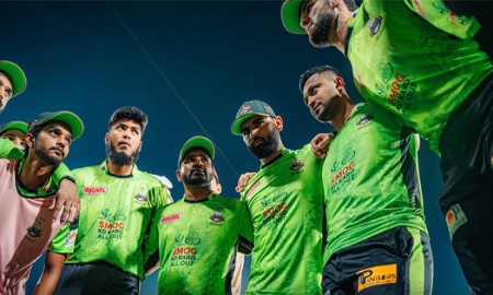 পিএসএল শিরোপার মঞ্চে সাকিব-রিশাদ-মিরাজ