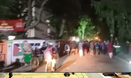 ঢাবিতে বামপন্থিদের মশাল মিছিল চলাকালে শিক্ষার্থীদের 'দুয়োধ্বনি'