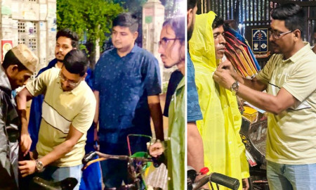 জিয়াউর রহমানের শাহাদাতবার্ষিকী উপলক্ষে ঢাবিতে রেইনকোট বিতরণ