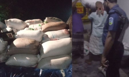 ছাত্রদল নেতার গুদাম থেকে ৫৬ বস্তা ভিজিএফের চাল উদ্ধার, আটক ৩