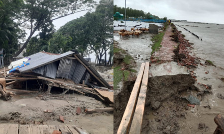নিম্নচাপের প্রভাবে চরফ্যাশনে ৯০ কোটির ক্ষয়ক্ষতি, বিপর্যস্ত ৩০ হাজার মানুষ