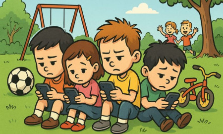 মোবাইল আসক্তিতে জর্জরিত শিশুরা : হারিয়ে যাচ্ছে শৈশবের সরলতা