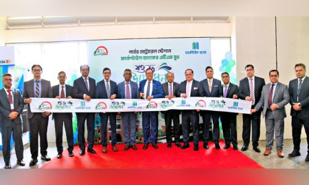 মেট্রোরেলের ৩ স্টেশনে মার্কেন্টাইল ব্যাংকের এটিএম বুথ উদ্বোধন