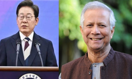 দক্ষিণ কোরিয়ার নতুন প্রেসিডেন্টকে প্রধান উপদেষ্টার অভিনন্দন