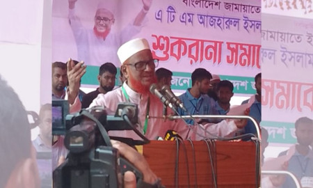 হাসিনার সরকার অবৈধ ট্রাইব্যুনাল বানিয়ে আমাকে মারতে চেয়েছিলো: এ টি এম আজহারুল 