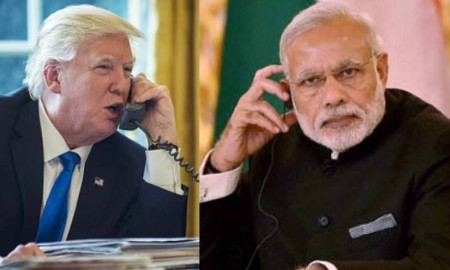 পাকিস্তানের সেনাপ্রধানের সঙ্গে সাক্ষাতের আগে মোদি-ট্রাম্প ফোনালাপ