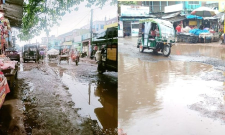 নাভারন-সাতক্ষীরা মহাসড়ক যেন মৃত্যুফাঁদ, জনদুর্ভোগ চরমে