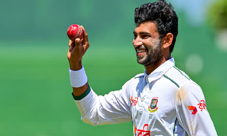 গল টেস্টের নাটাই বাংলাদেশের হাতে, জয়ের আশা নাঈমের