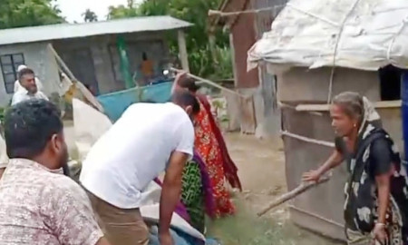 বিদ্যালয়ের জমির সীমানা নির্ধারণ নিয়ে সংঘর্ষ, প্রধান শিক্ষক আহত 