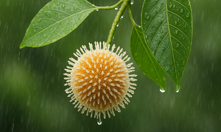 শার্শায় হারিয়ে যাচ্ছে চেনা ফুল কদম 