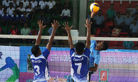 জাতীয় ভলিবল প্রতিযোগিতার চূড়ান্ত পর্ব শুরু