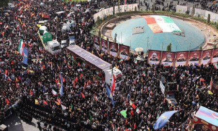 ইসরায়েলের হামলায় নিহত ইরানের শীর্ষ কর্মকর্তাদের রাষ্ট্রীয় মর্যাদায় জানাজা 