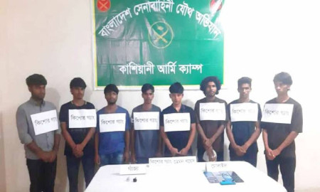 গোপালগঞ্জে কিশোর গ্যাং ‘ডেমন বয়েজ’ গ্রুপের ৮ সদস্য গ্রেপ্তার