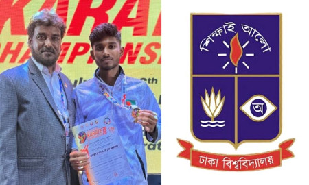 দেশের হয়ে তৃতীয় বারের মত স্বর্ণ জিতলেন ঢাকা বিশ্ববিদ্যালয় ছাত্র তাইম