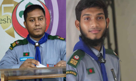 জবি রোভার স্কাউট গ্রুপের নেতৃত্বে মাহাবুব ও নাজমুল