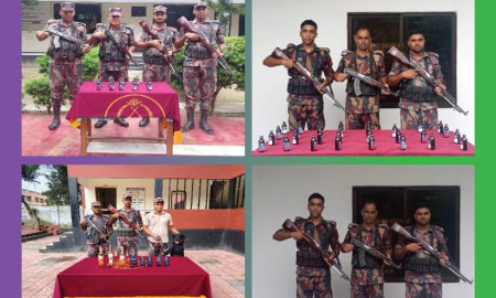 বেনাপোলে বিজিবির অভিযানে মাদক-চোরাই পণ্য জব্দ