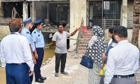শাহীন কলেজের সমবেদনাপত্র নিয়ে মাইলস্টোনে দুই প্রতিনিধি দল
