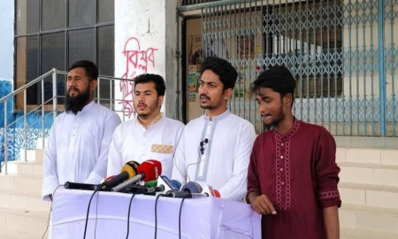 ময়মনসিংহে এনসিপির পদযাত্রা ঘিরে বৈষম্যবিরোধী আন্দোলনের সংবাদ সম্মেলন