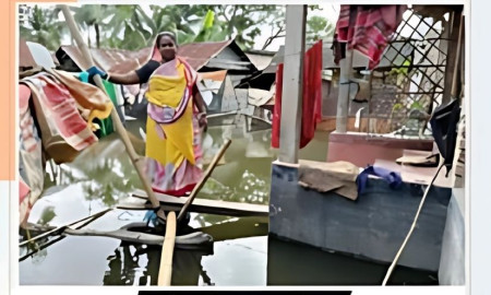 টানা বৃষ্টিতে ভবদহের ৩০টি গ্রাম জলাবদ্ধ, দুর্ভোগে মানুষ