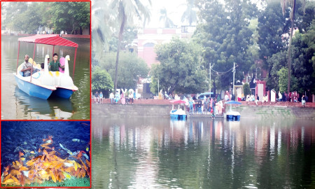 যশোরের অন্যতম বিনোদন কেন্দ্র হয়ে উঠছে কালেক্টরেট পুকুর