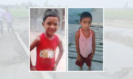 নিখোঁজের পরদিন অবৈধ বালুর পয়েন্ট থেকে দুই শিশুর মরদেহ উদ্ধার  