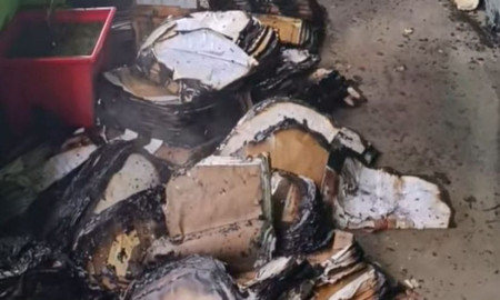 প্রাথমিক শিক্ষা অফিসে অগ্নিকাণ্ড