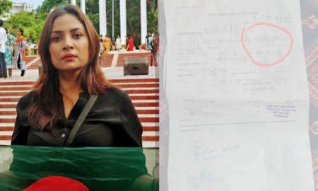 স্বামীর নামের জায়গায় নিজের নাম লিখেছেন সারোয়ার— ফেসবুক স্ট্যাটাসে নীলা ইসরাফিল