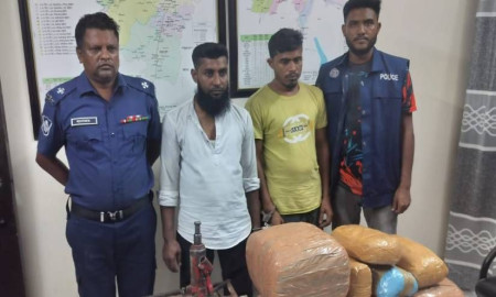 ‎হবিগঞ্জে ২৫ কেজি গাঁজাসহ দুই মাদক ব্যবসায়ী গ্রেপ্তার