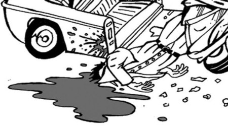 সড়ক পার হতে গিয়ে কাভার্ড ভ্যানের চাপায় প্রাণ গেল নারীর