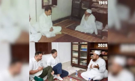 ৪০ বছর পর সেই মসজিদে রাহুল গান্ধী, ফিরে এল বাবার স্মৃতি