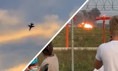 পোল্যান্ডে এফ-১৬ মার্কিন যুদ্ধবিমান বিধ্বস্ত 