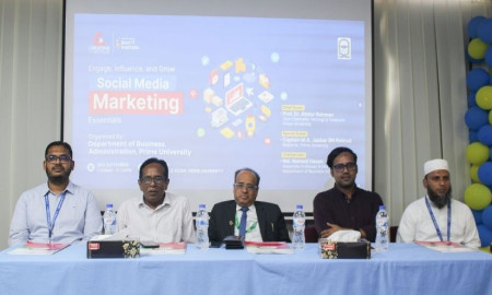 প্রাইম ইউনিভার্সিটিতে সোশ্যাল মিডিয়া মার্কেটিং বিষয়ক কর্মশালা
