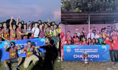 বিইউবিটিতে ভাইস চ্যান্সেলর’স ফুটবল টুর্নামেন্ট ফাইনাল অনুষ্ঠিত