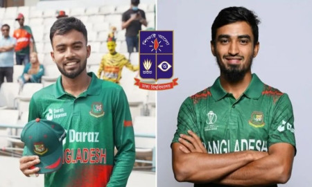 ডাকসু নির্বাচন ঘিরে অভিযোগ এবার ক্রিকেটার হৃদয়-তানজিম সাকিবের বিরুদ্ধে