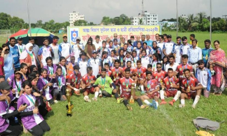 গণ বিশ্ববিদ্যালয়ে পর্দা নামল আন্তঃবিভাগ ফুটবল প্রতিযোগিতার