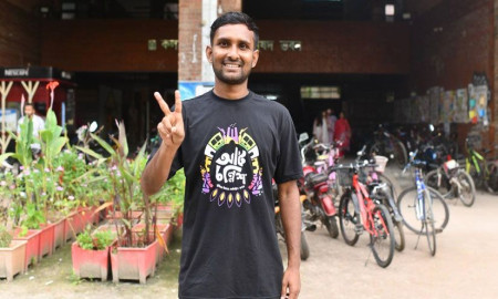 জাকসুর ক্রীড়া সম্পাদক পদে জয়ী কে এই কিরণ