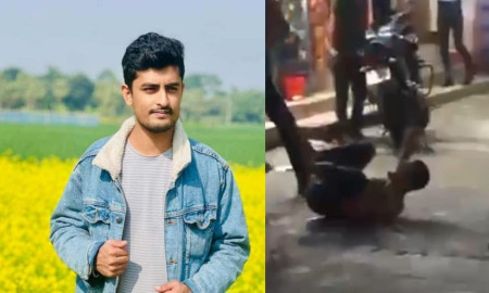জনসম্মুখে কলেজছাত্রকে কুপিয়ে হত্যা