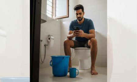 সঙ্গীর হইচই ও কাজ থেকে রেহাই পেতে বাথরুমে কত ঘণ্টা কাটান পুরুষ, উঠে এলো সমীক্ষায়