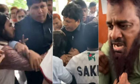 উপ-রেজিস্ট্রারের দাড়ি ধরে টান, প্রোভিসিকে টেনে সিঁড়িতে ফেলে দেন আন্দোলনকারীরা