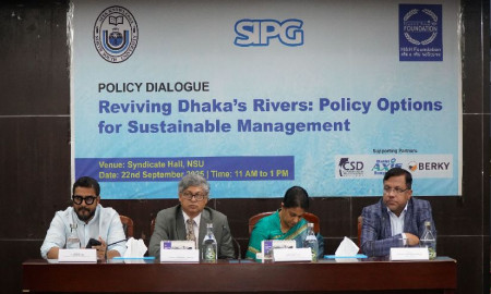ঢাকার নদী পুনরুদ্ধারের নিয়ে নর্থ সাউথ ইউনিভার্সিটিতে এসআইপিজি’র বিশেষ সংলাপ