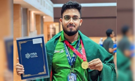 যবিপ্রবি শিক্ষার্থী তোহা দ্বীপের আন্তর্জাতিক স্বর্ণপদক জয়