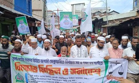 পিআর পদ্ধতিতে নির্বাচনের দাবিতে গলাচিপায় জামায়াতের বিক্ষোভ