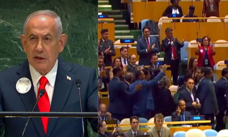 নেতানিয়াহু জাতিসংঘ মঞ্চে উঠতেই চলে গেলেন বিশ্বনেতারা